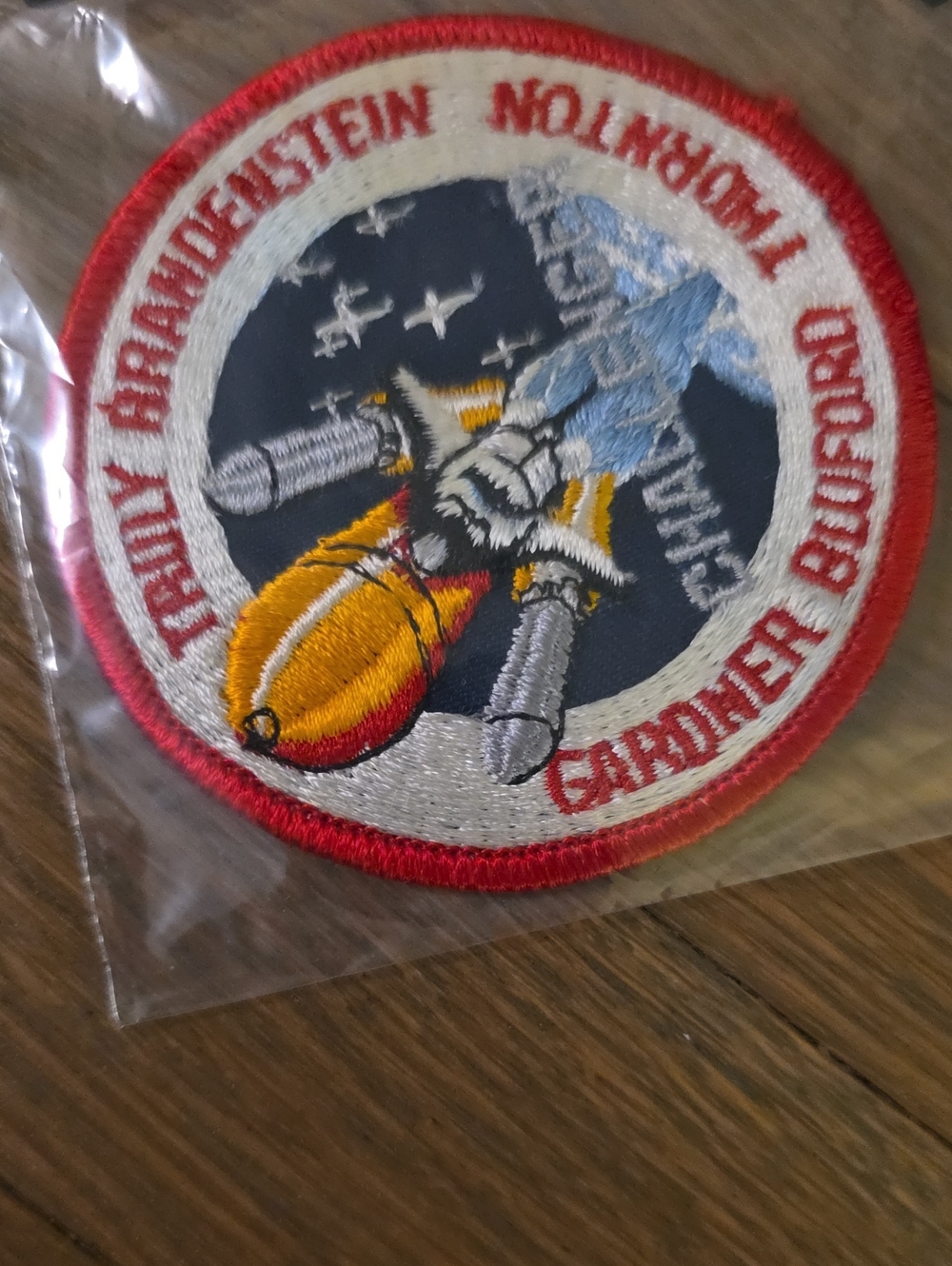 NASA STS-8 Misdion Space Rocket Embroidered Patch — Challenger